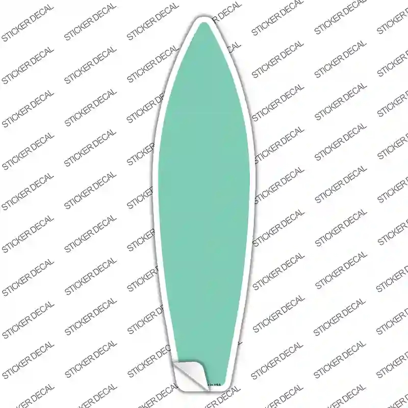 SB-015s-L Mint Solid Novelty Surfboard Sticker Decal, Large