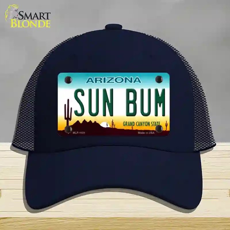 HAT16-MLP-1101 Sun Bum Arizona Novelty License Plate Hat, Mesh - Navy