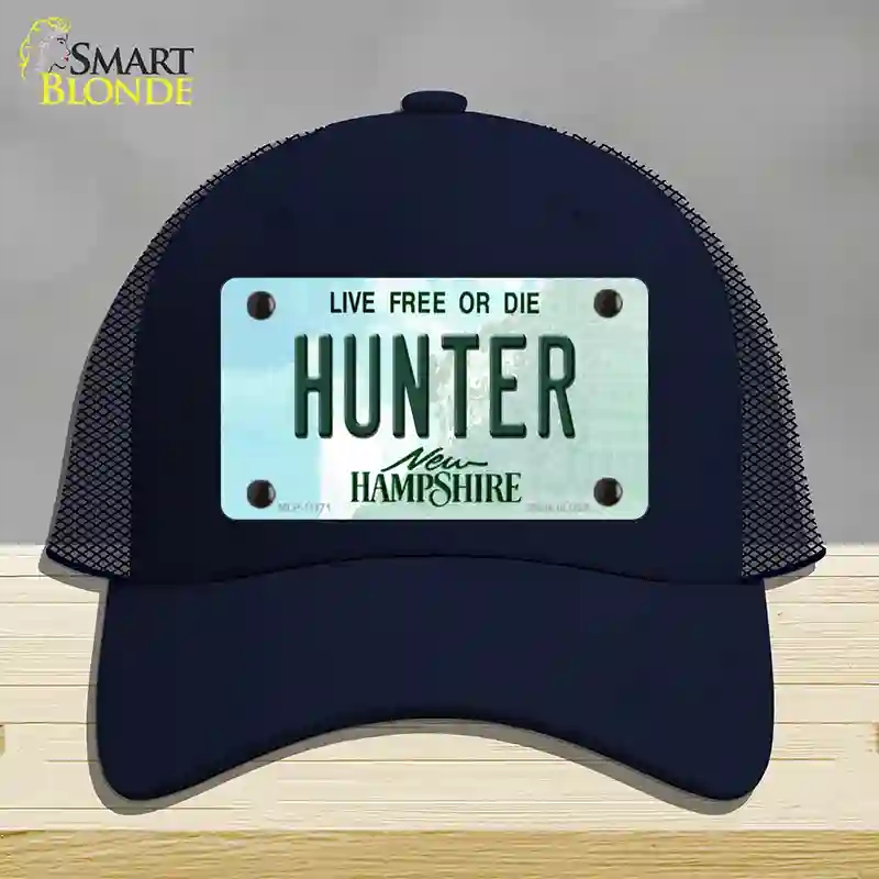 HAT16-MLP-11171 Hunter   Hampshire State Novelty License Plate Hat, Mesh - Navy