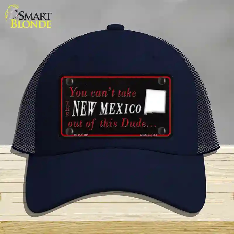 HAT16-MLP-11285   Mexico Dude Novelty License Plate Hat, Mesh - Navy