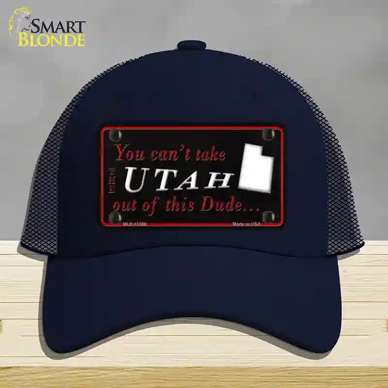 HAT16-MLP-11298 Utah Dude Novelty License Plate Hat, Mesh - Navy