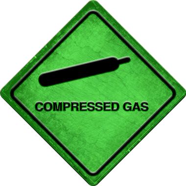 SMART BLONDE Compressed Gas Novelty Metal Crossing Sign CX-532