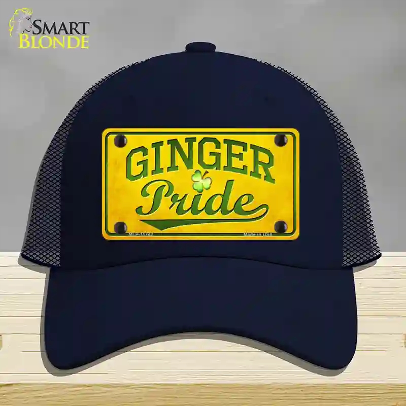 HAT16-MLP-11742 Ginger Pride Novelty License Plate Hat, Mesh - Navy