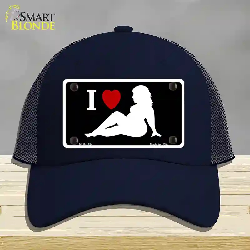 HAT16-MLP-1184 Full Figured Women Novelty License Plate Hat, Mesh - Navy