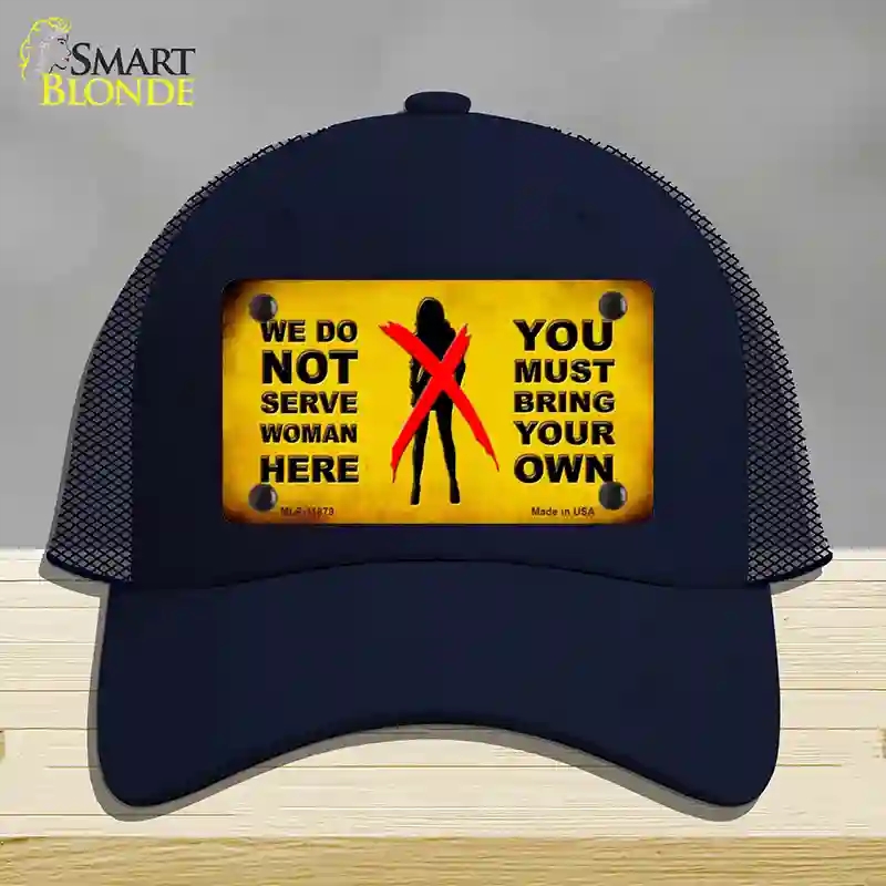HAT16-MLP-11879 Bring Your Own Novelty License Plate Hat, Mesh - Navy