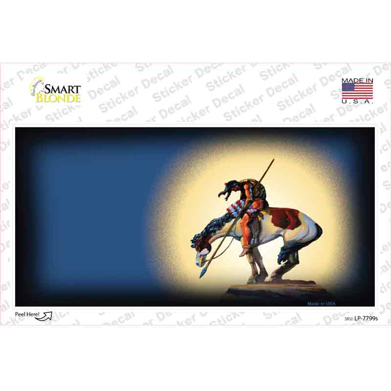 LP-7799s-M End of the Trail Black Novelty Sticker Decal, Medium