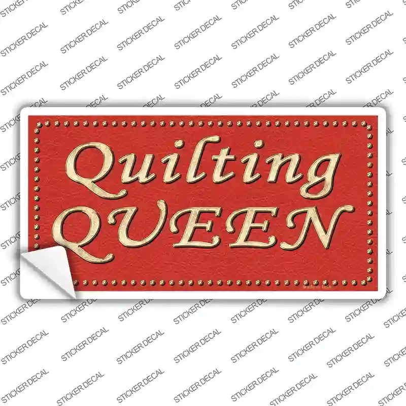 LP-7866s-XL Quilting Queen Novelty Sticker Decal, Extra Large
