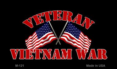 Vietnam War Veteran Novelty Metal Magnet M-121