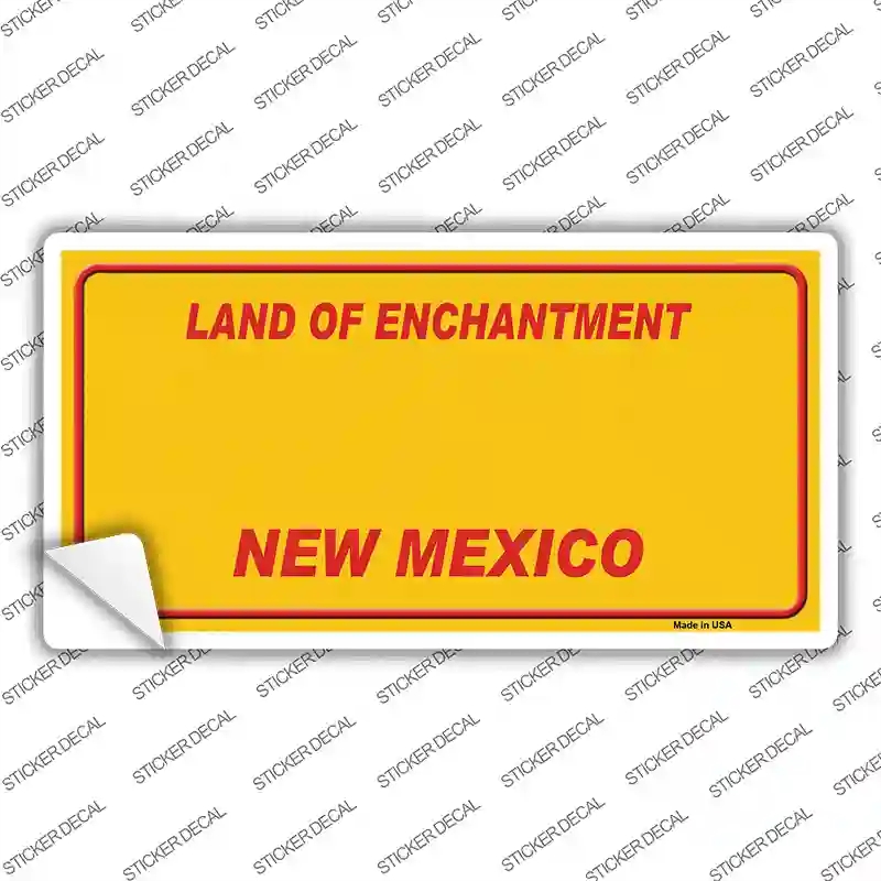 LP-8579s-S   Mexico Yellow Novelty Sticker Decal, Small