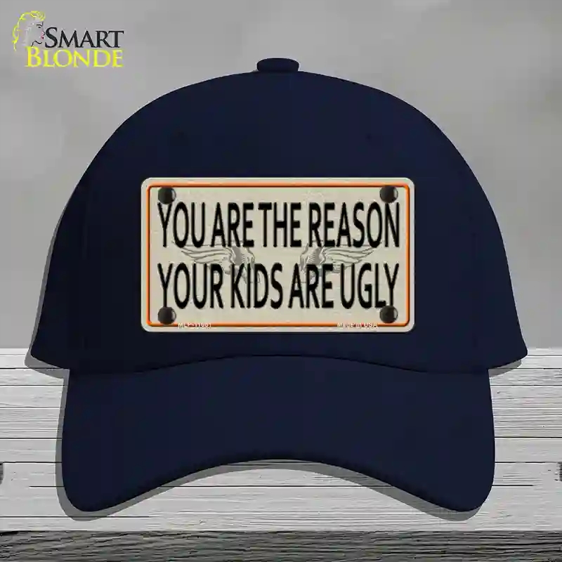 HAT20-MLP-11661 You Are the Reason Novelty License Plate Hat, Cotton - Navy