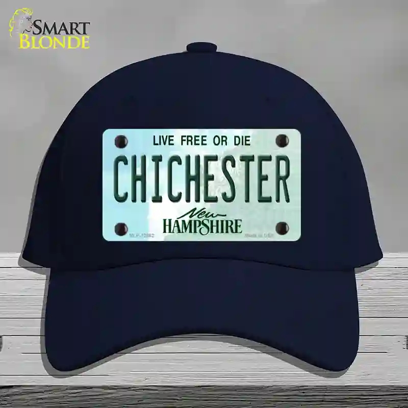 HAT20-MLP-12082 Chichester   Hampshire State Novelty License Plate Hat, Cotton - Navy