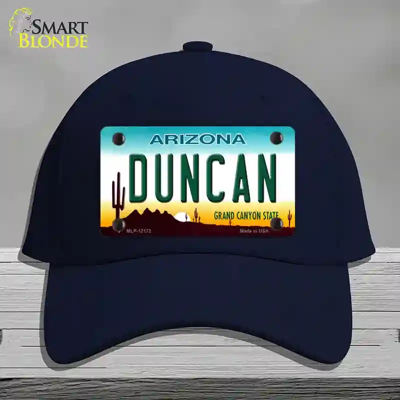 HAT20-MLP-12172 Duncan Arizona Novelty License Plate Hat, Cotton - Navy