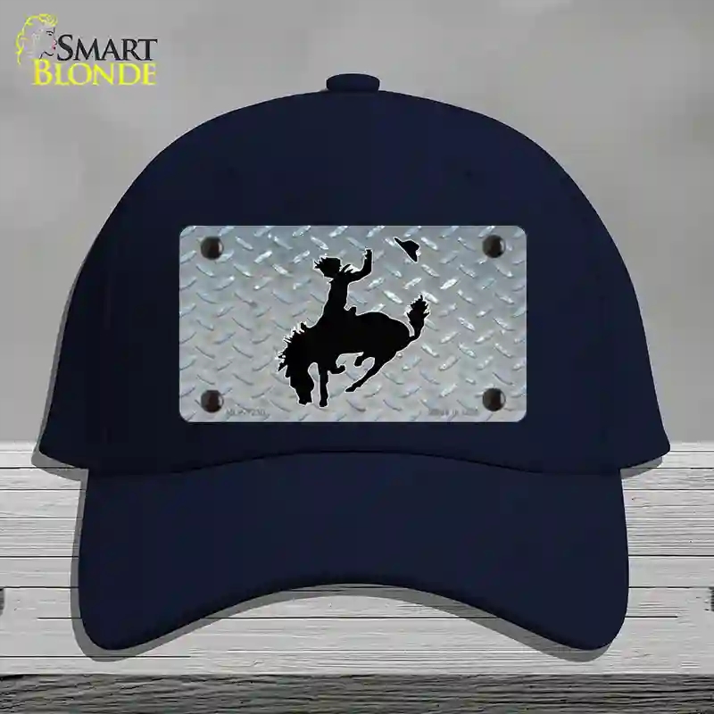 HAT20-MLP-1230 Bucking Bronco Novelty License Plate Hat, Cotton - Navy
