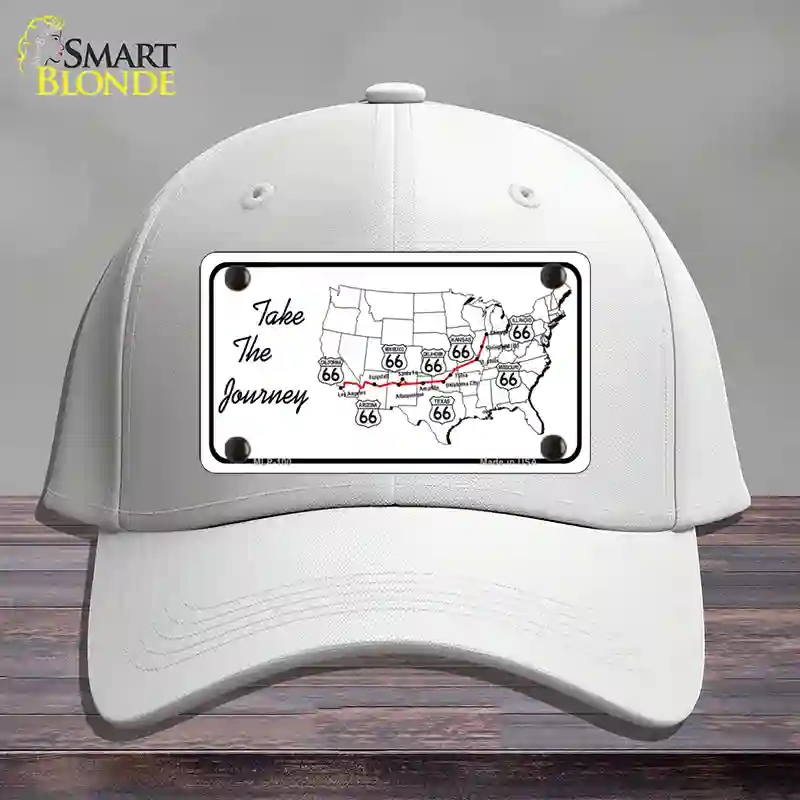 HAT21-MLP-100 Take the Journey Novelty License Plate Hat, Cotton - White