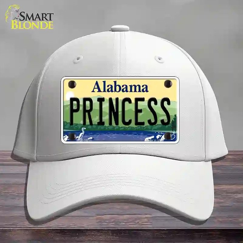 HAT21-MLP-10011 Princess Alabama Novelty License Plate Hat, Cotton - White
