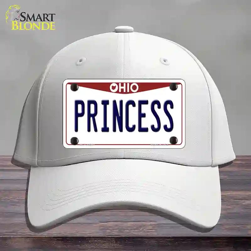 HAT21-MLP-10091 Princess Ohio Novelty License Plate Hat, Cotton - White