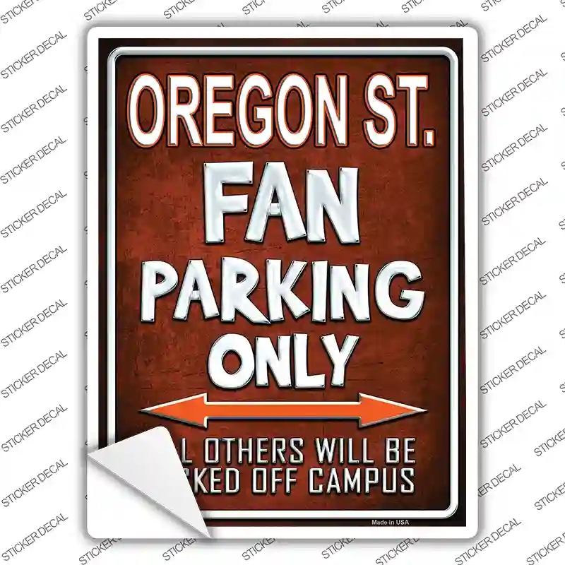 P-1399s-S Oregon State Novelty Rectangle Sticker Decal, Small