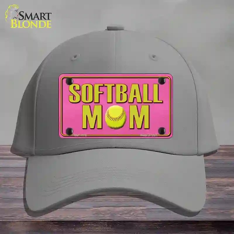 HAT23-MLP-1172 Softball Mom Novelty License Plate Hat, Cotton - Gray