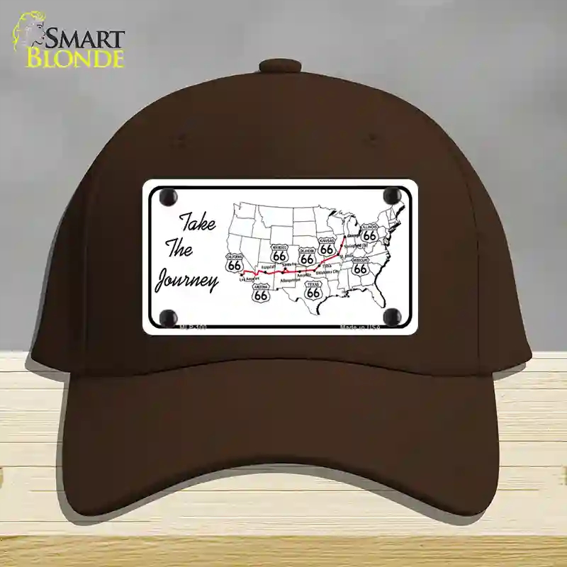 HAT24-MLP-100 Take the Journey Novelty License Plate Hat, Cotton - Dark Brown