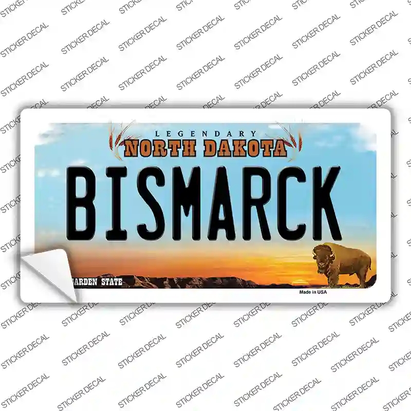 LP-10704s-XL Bismarck North Dakota Novelty Sticker Decal, Extra Large