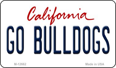 Go Bulldogs Novelty Metal Magnet M-12662