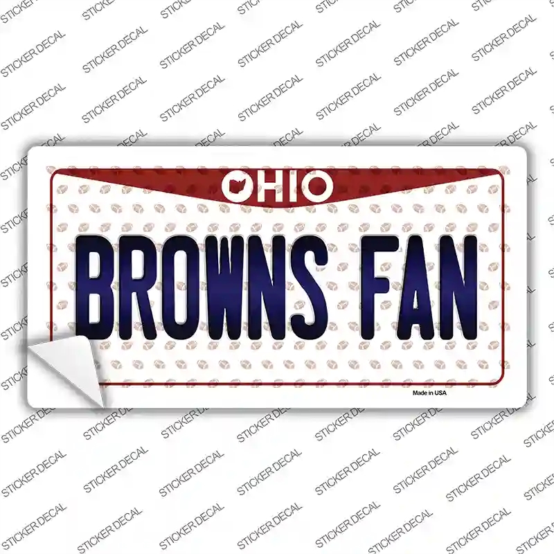 LP-10776s-S Browns Fan Ohio Novelty Sticker Decal, Small