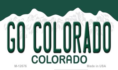 Go Colorado Novelty Metal Magnet M-12676