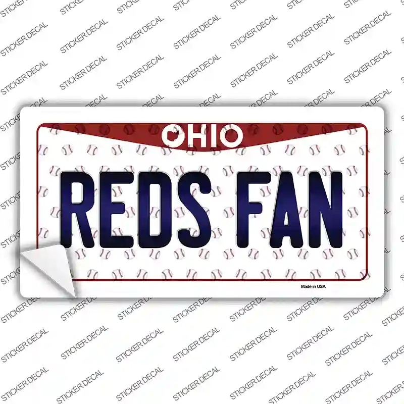 LP-10817s-L Reds Fan Ohio Novelty Sticker Decal, Large