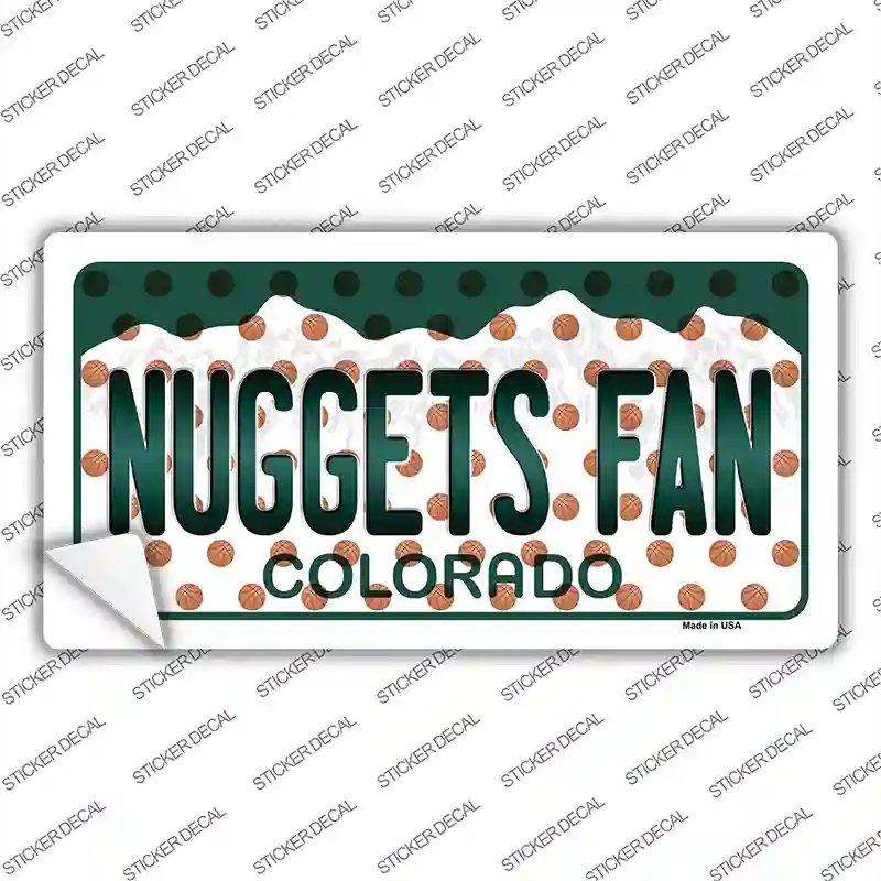 LP-10854s-L Nuggets Fan Colorado Novelty Sticker Decal, Large