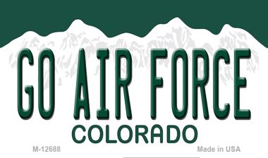 Go Air Force Novelty Metal Magnet M-12688
