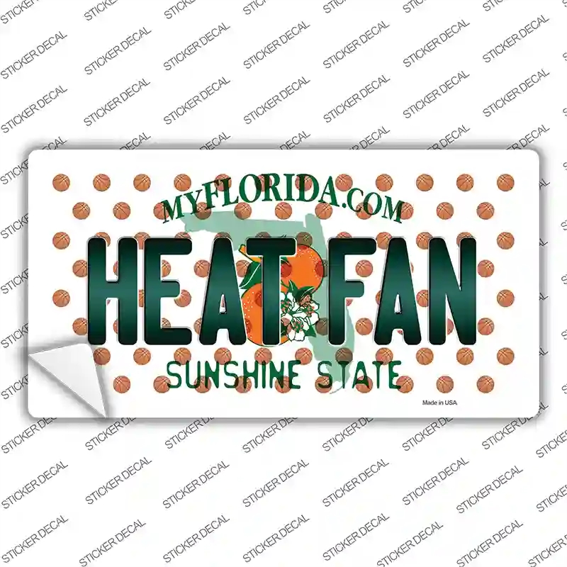 LP-10862s-S Heat Fan Florida Novelty Sticker Decal, Small