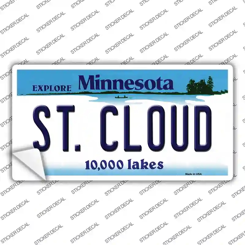 LP-11040s-L St Cloud Minnesota State Novelty Sticker Decal, Large