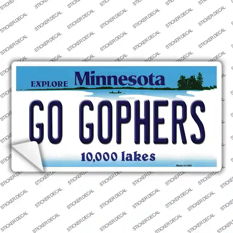 LP-11054s-XL Go Gophers Minnesota State Novelty Sticker Decal, Extra Large
