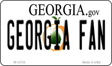 Georgia Fan Novelty Metal Magnet M-12725