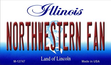 Northwestern Fan Novelty Metal Magnet M-12747