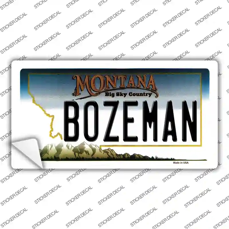 LP-11092s-L Bozeman Montana State Novelty Sticker Decal, Large