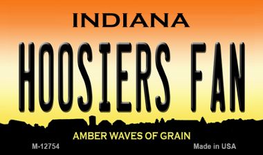 Hoosiers Fan Novelty Metal Magnet M-12754