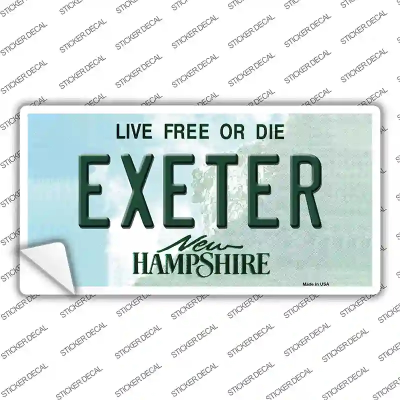 LP-11143s-L Exeter   Hampshire State Novelty Sticker Decal, Large