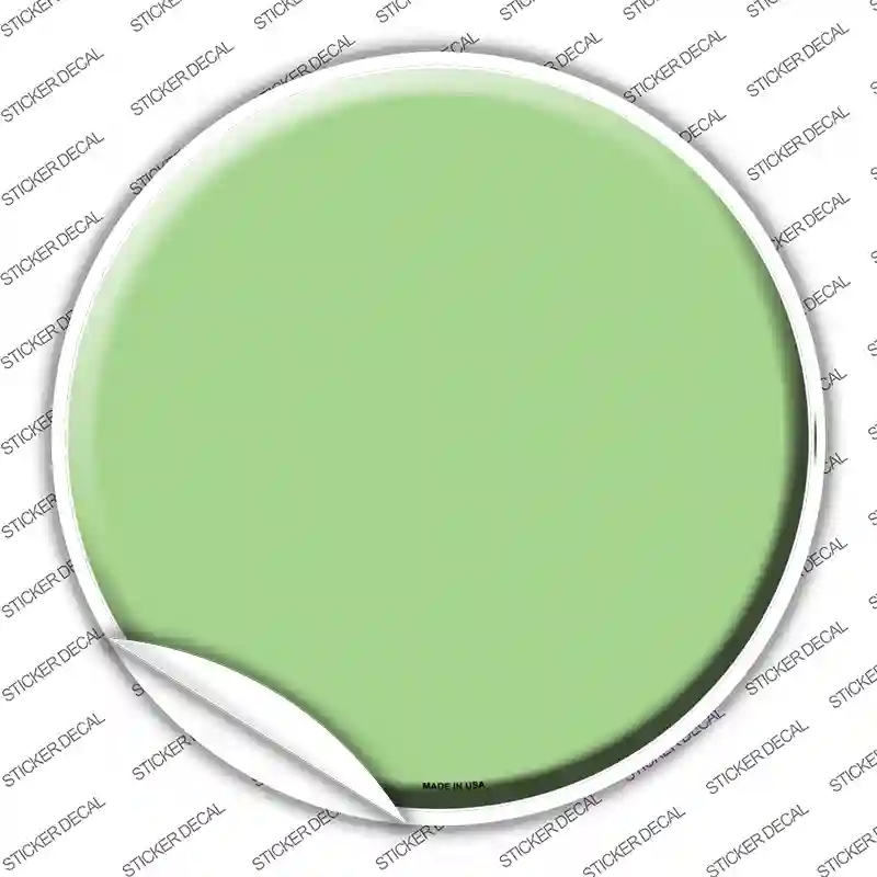 C-162s-XL Lime Green Novelty Circle Sticker Decal, Extra Large