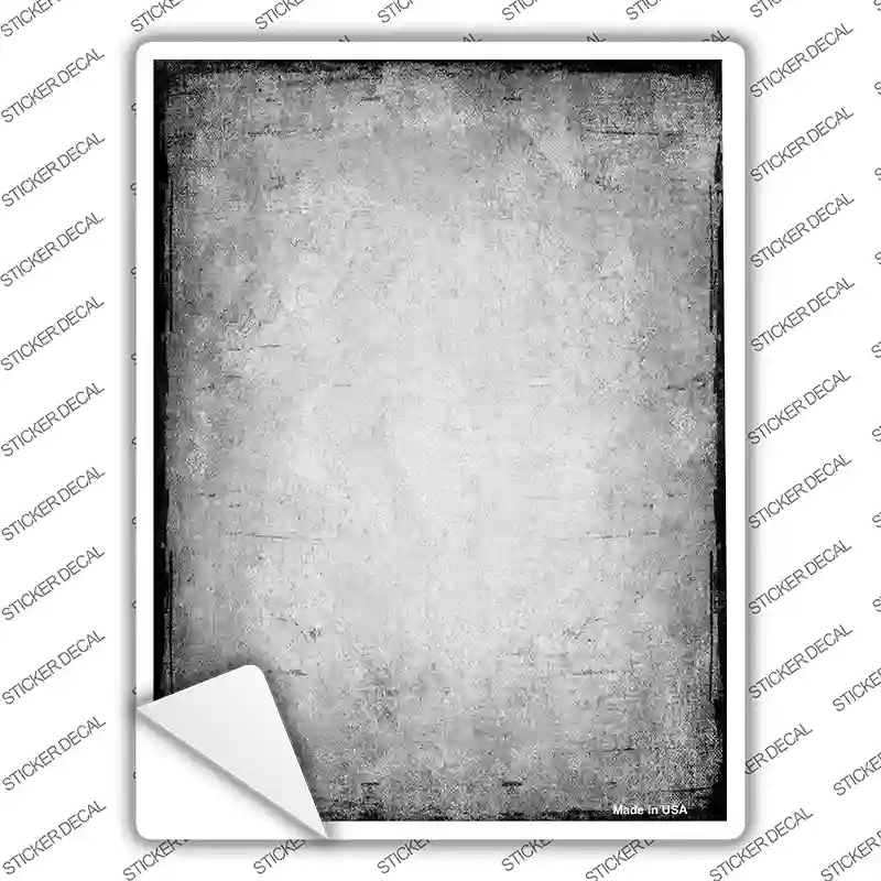 P-2188s-L Distressed Gray Novelty Rectangle Sticker Decal, Large