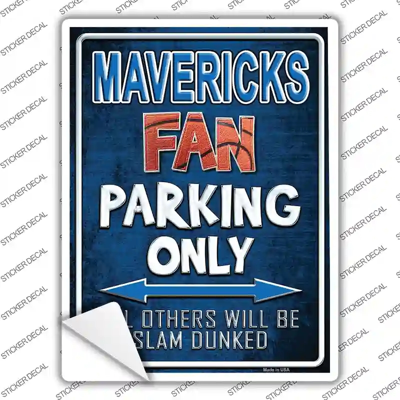 P-255s-XL Mavericks Novelty Rectangle Sticker Decal, Extra Large