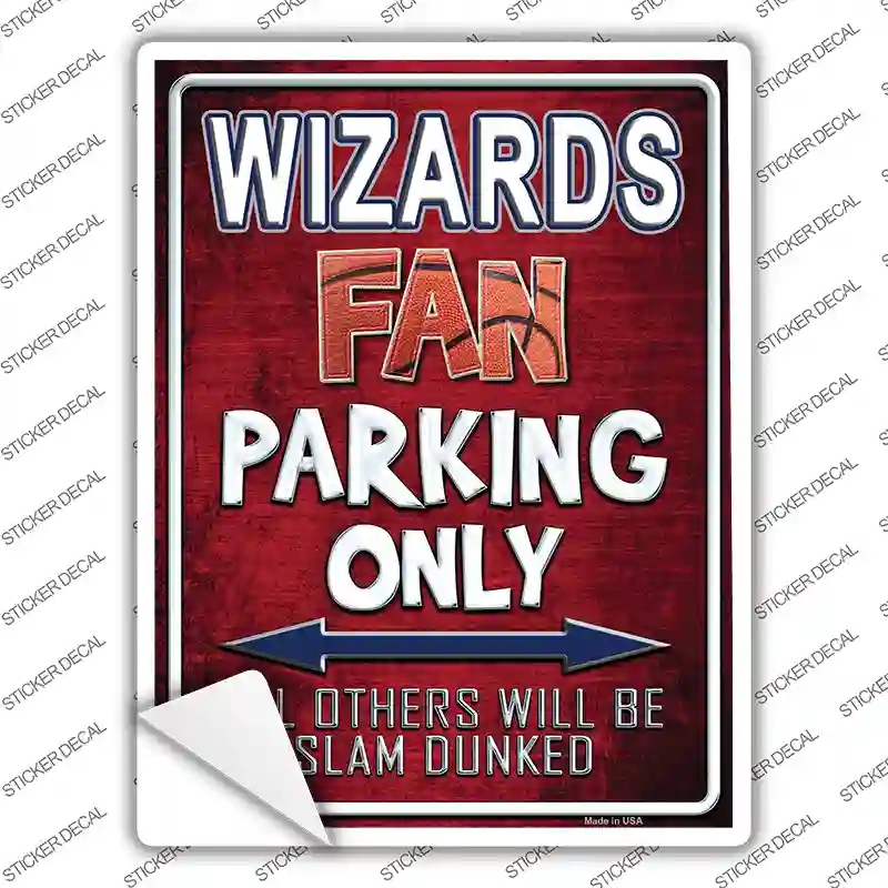 P-269s-XL Wizards Novelty Rectangle Sticker Decal, Extra Large