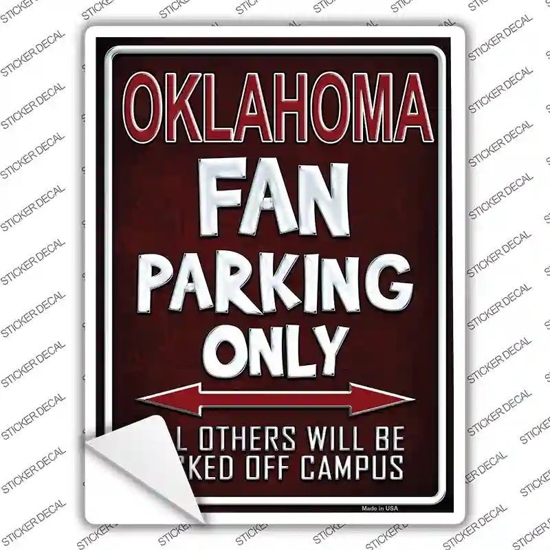 P-292s-XL Oklahoma Novelty Rectangle Sticker Decal, Extra Large