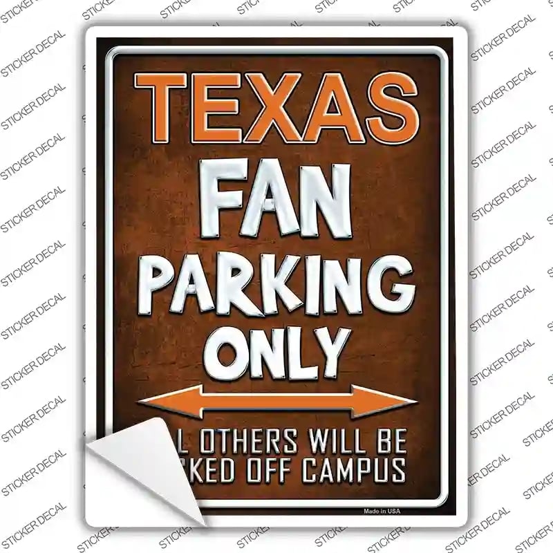 P-298s-L Texas Novelty Rectangle Sticker Decal, Large