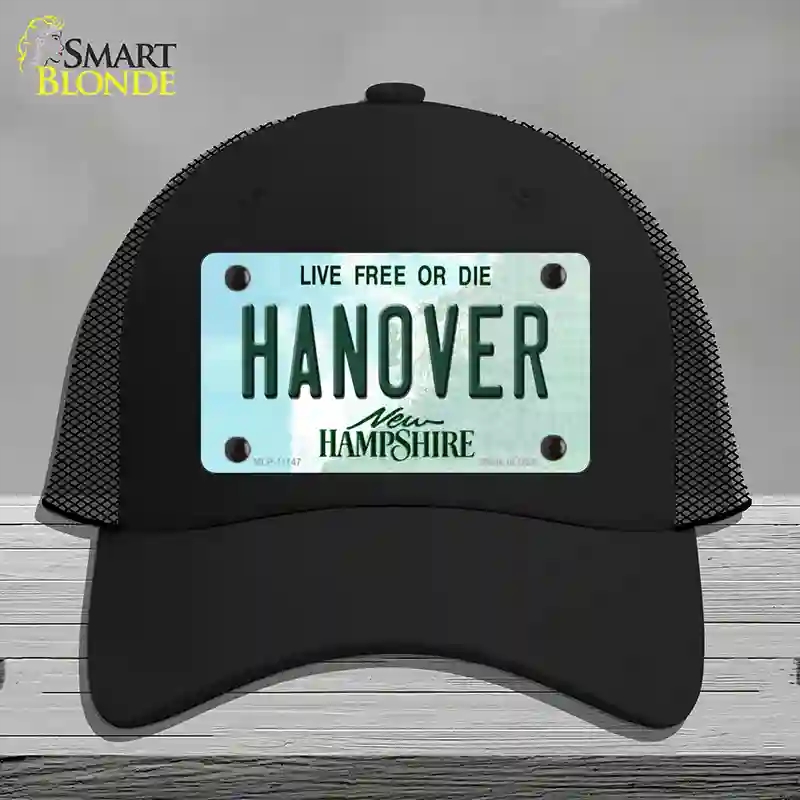 HAT01-MLP-11147 Hanover   Hampshire State Novelty License Plate Hat, Mesh - Black