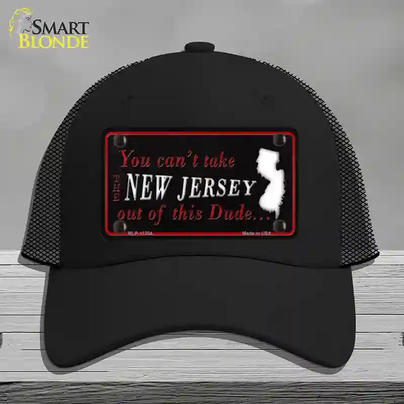 HAT01-MLP-11284   Jersey Dude Novelty License Plate Hat, Mesh - Black