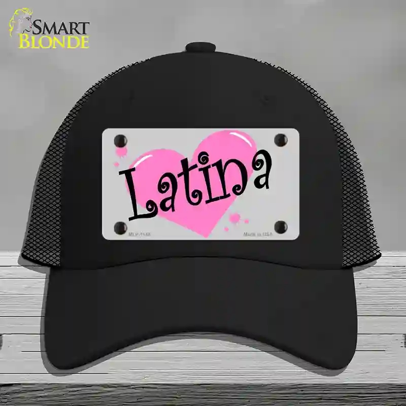 HAT01-MLP-1144 Latina Novelty License Plate Hat, Mesh - Black