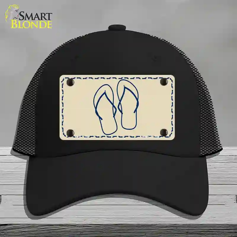 HAT01-MLP-1178 Flip Flops Novelty License Plate Hat, Mesh - Black