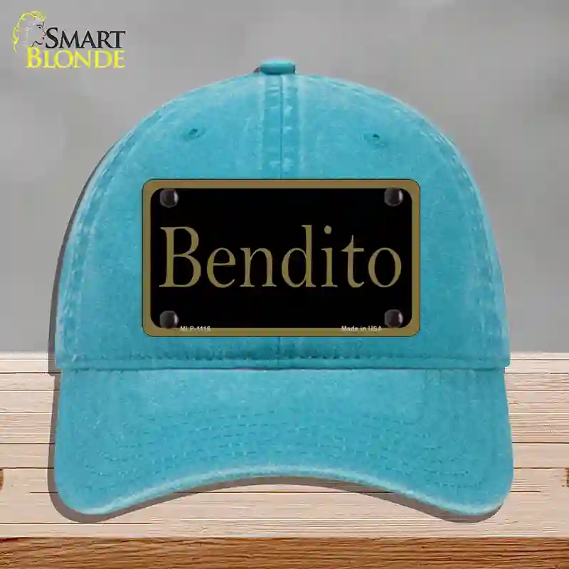 HAT10-MLP-1116 Bendito Novelty License Plate Hat, Unconstructed Cotton - Lake Blue