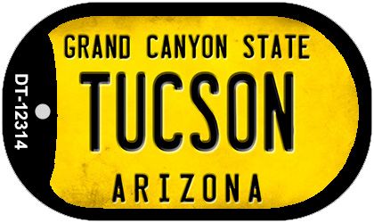 SMART BLONDE Arizona Tucson Novelty Metal Dog Tag Necklace DT-12314